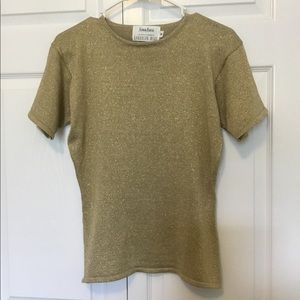 Randolph Duke Gold Short Sleeve Top